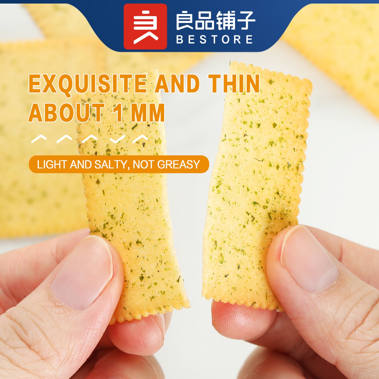 Baked Crispy Thin Potato Crackers 10.7 OZ