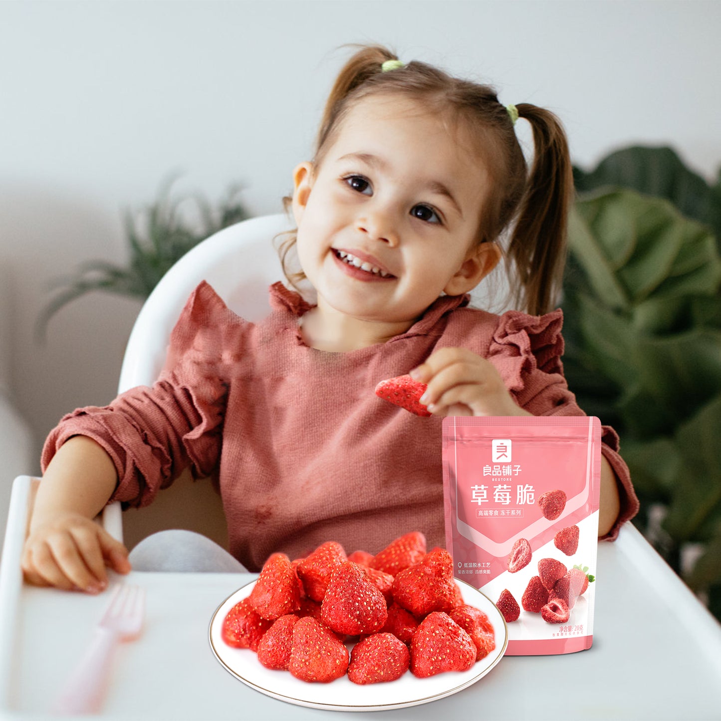 3 Pack Freeze Dried Strawberry 1.05 OZ